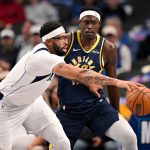 Anthony Davis exits Mavs game with ‘left lower leg soreness’